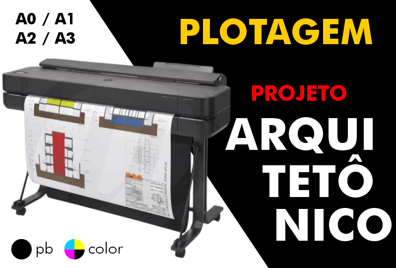 plotagem de projetos
