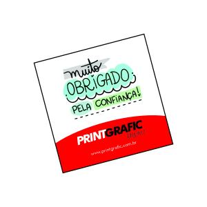 Mini Tag (impressão rápida laser) couche 250g 5x5cm 4x0 (Impressão só frente) sem verniz Corte 
