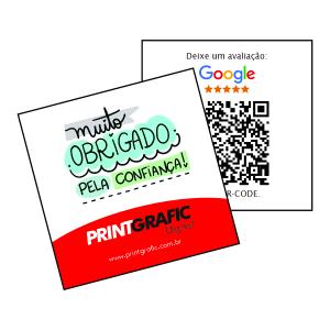 Mini Tag (impressão rápida laser) couche 250g 5x5cm 4x4 (Impressão frente e verso) sem verniz Corte 